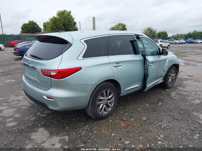 Vin: 5n1al0mmxec505246, lot: 46681658, infiniti qx60 20144