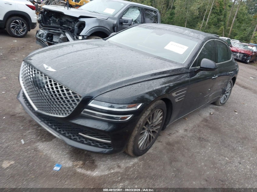 Vin: kmtgb4sc2mu049336, lot: 46681661, genesis g80 2.5t awd 20212