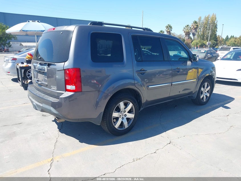 Vin: 5fnyf4h96fb047507, lot: 46681666, honda pilot touring 20154