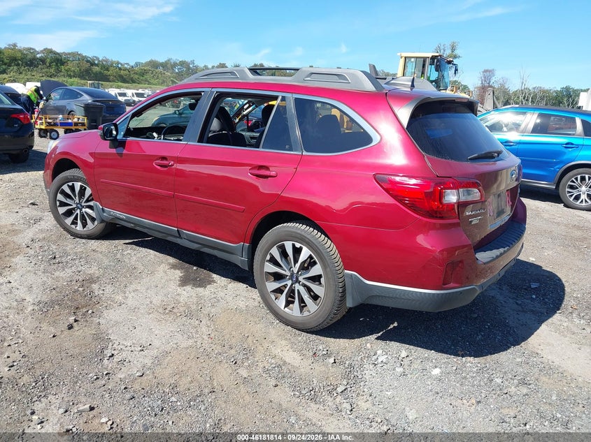 Vin: 4s4bsenc9h3387785, lot: 46681674, subaru outback 3.6r limited 20173