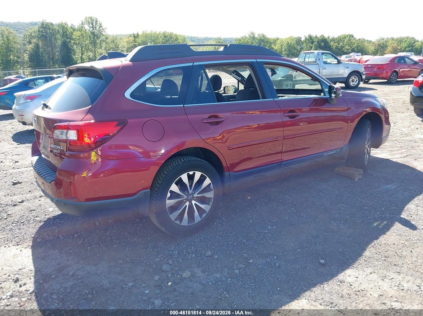 Vin: 4s4bsenc9h3387785, lot: 46681674, subaru outback 3.6r limited 20174
