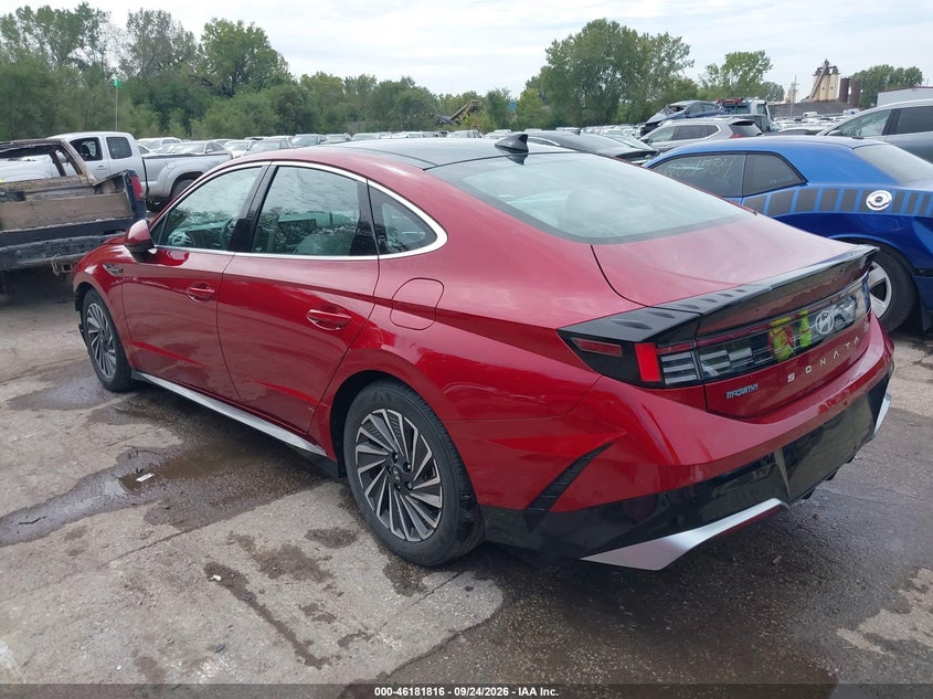 Vin: kmhl54jj0sa130818, lot: 46681676, hyundai sonata hybrid limited 20253