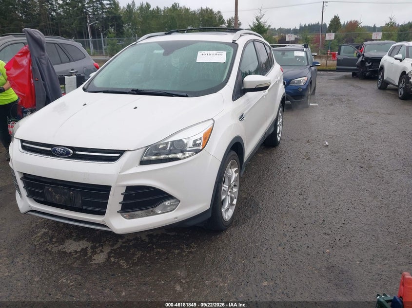Vin: 1fmcu9j93eub64941, lot: 46681709, ford escape titanium 20142