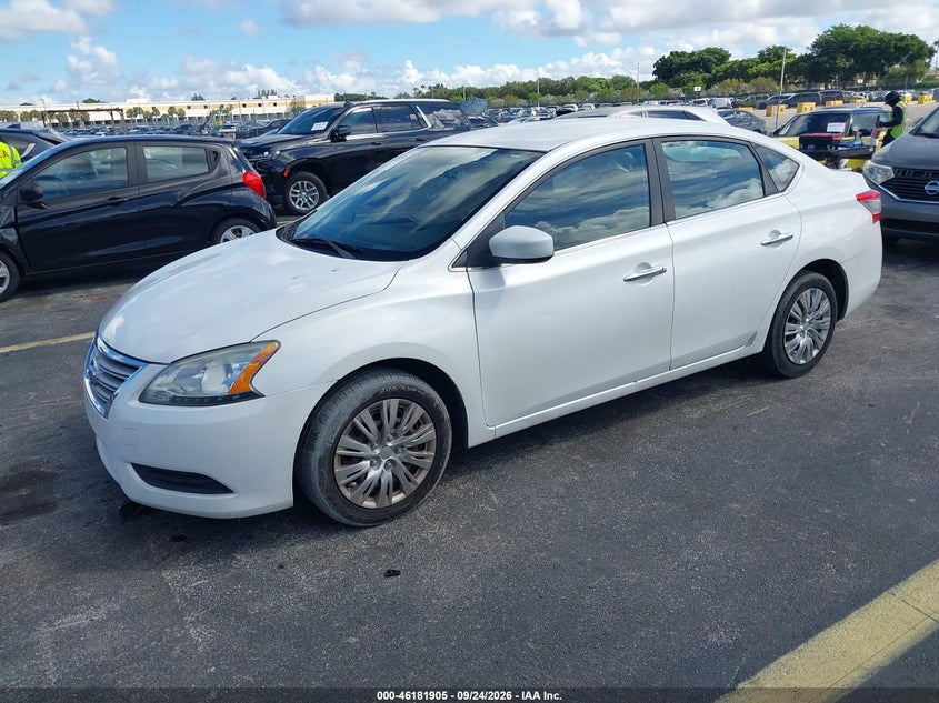 Vin: 3n1ab7ap5el688495, lot: 46681765, nissan sentra sv 20142