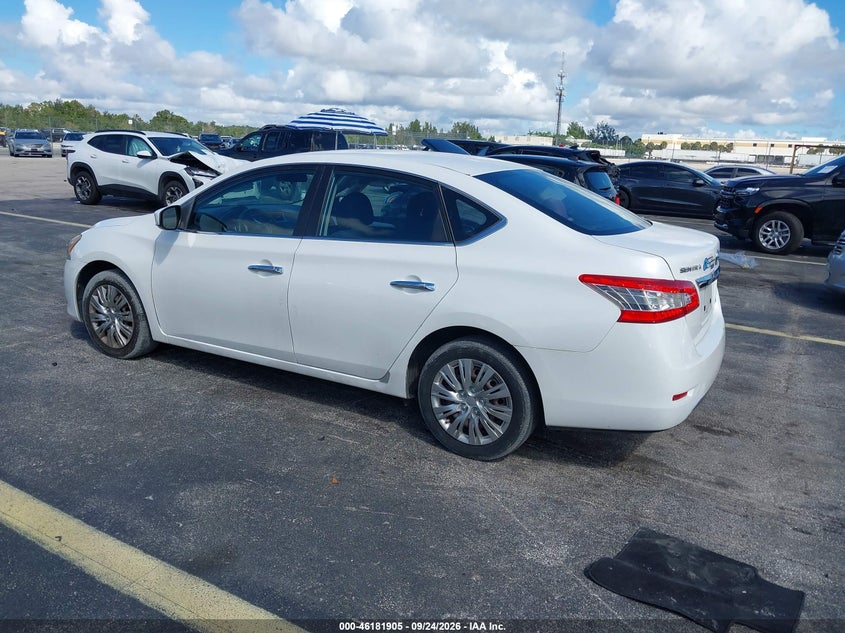 Vin: 3n1ab7ap5el688495, lot: 46681765, nissan sentra sv 20143