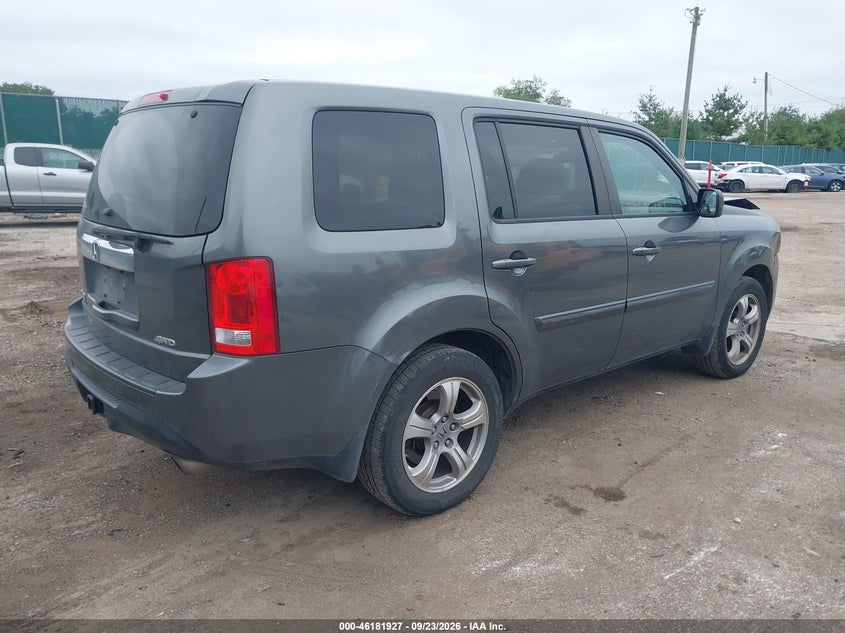 Vin: 5fnyf4h6xdb009488, lot: 46681787, honda pilot ex-l 20134