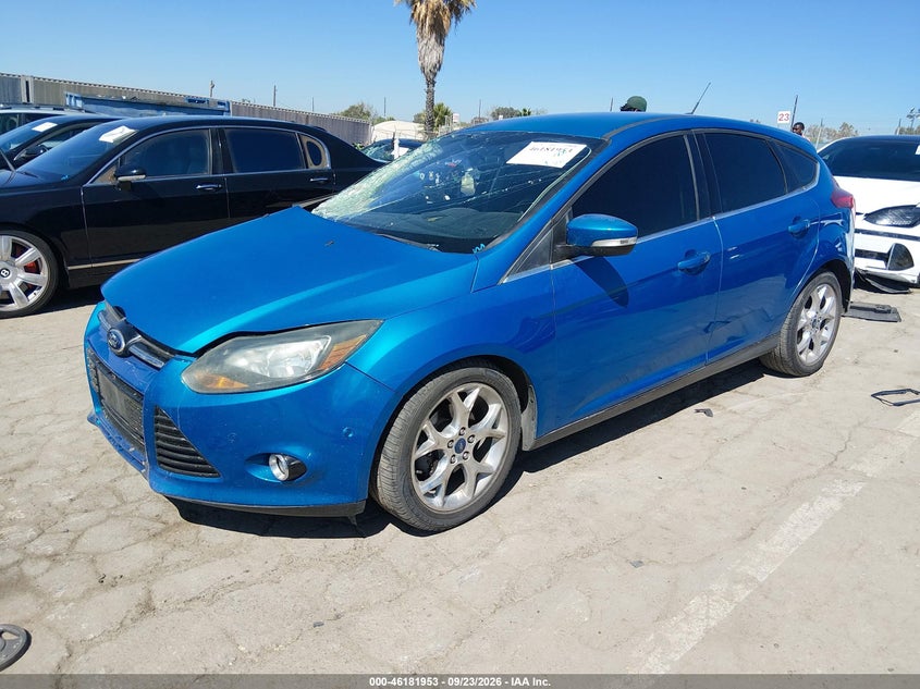 Vin: 1fadp3n21dl108386, lot: 46681813, ford focus titanium 20132