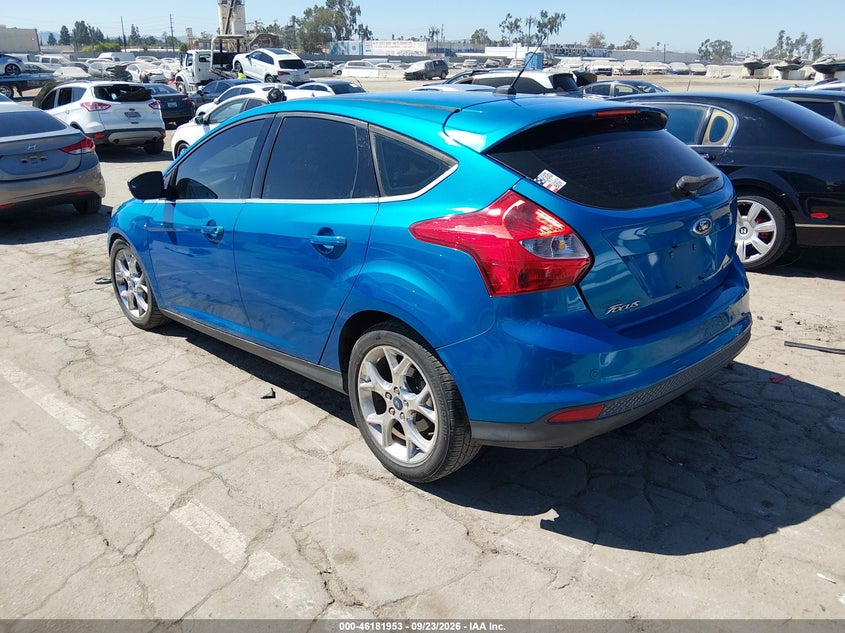 Vin: 1fadp3n21dl108386, lot: 46681813, ford focus titanium 20133