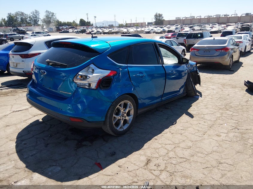 Vin: 1fadp3n21dl108386, lot: 46681813, ford focus titanium 20134