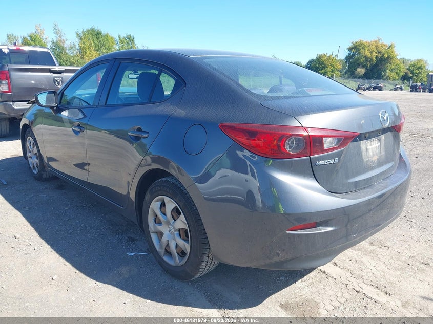 Vin: jm1bm1u73e1136098, lot: 46681839, mazda mazda3 i sport 20143