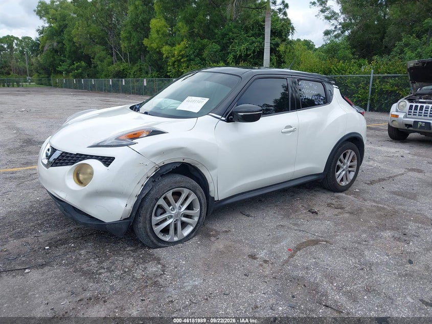 Vin: jn8af5mrxft505497, lot: 46681849, nissan juke sv 20152