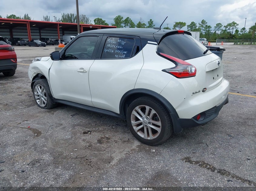 Vin: jn8af5mrxft505497, lot: 46681849, nissan juke sv 20153