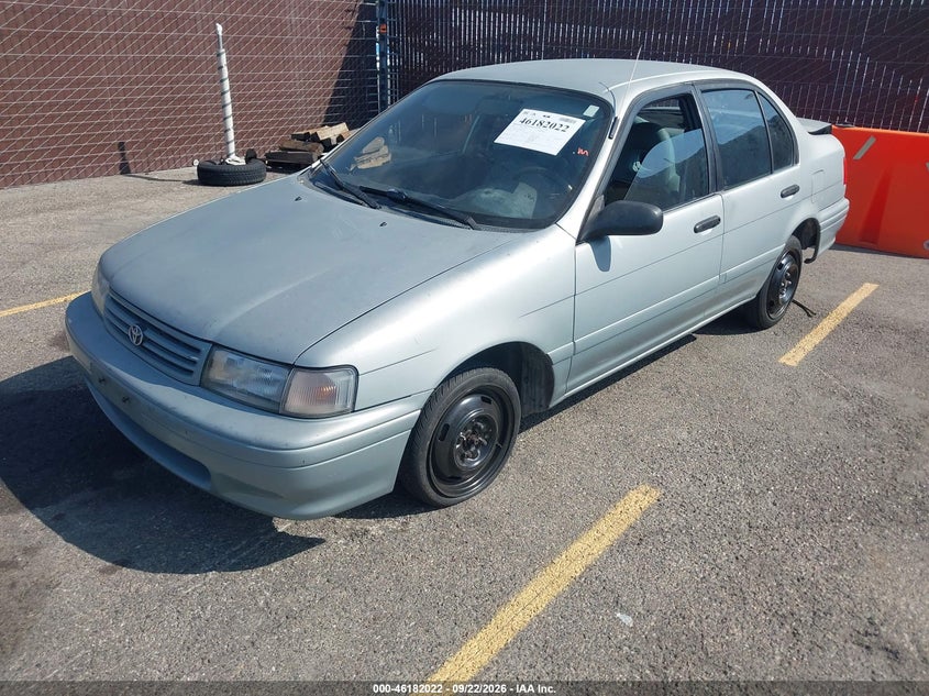 1993 Toyota Tercel, Обидва боки, IAAI, VIN JT2EL43T9P0257414 — фото 2
