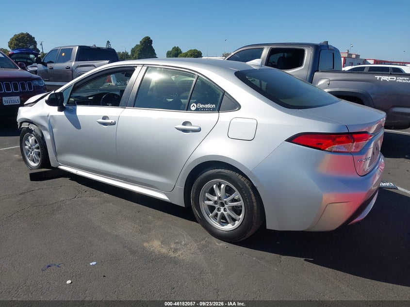 Vin: jtdeamde0nj043741, lot: 46681917, toyota corolla hybrid le 20223