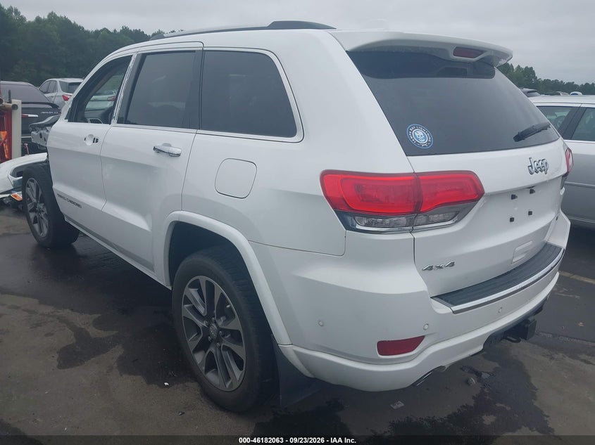 Vin: 1c4rjfcg9hc927783, lot: 46681923, jeep grand cherokee overland 4x4 20173