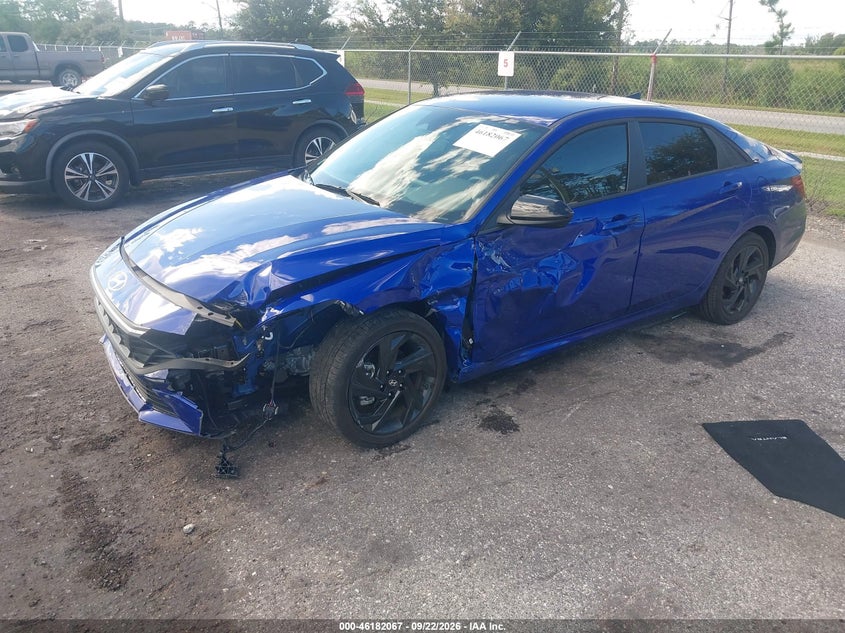 Vin: kmhlm4dj8tu183748, lot: 46681927, hyundai elantra hybrid sel sport 20262
