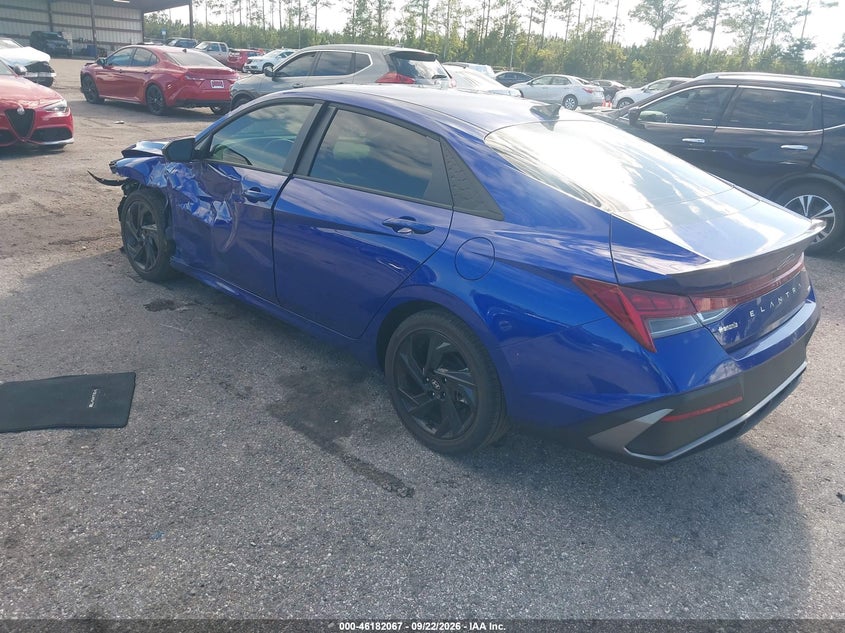 Vin: kmhlm4dj8tu183748, lot: 46681927, hyundai elantra hybrid sel sport 20263