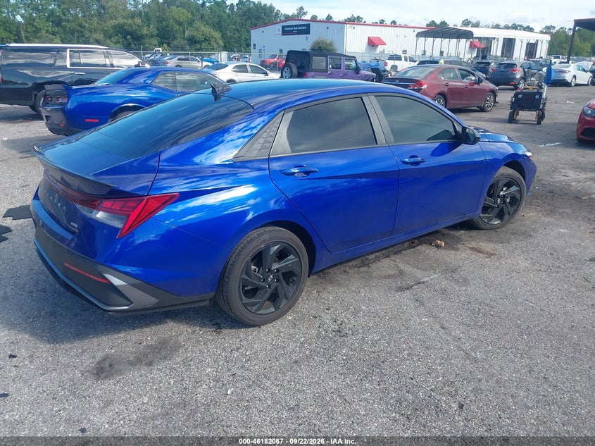 Vin: kmhlm4dj8tu183748, lot: 46681927, hyundai elantra hybrid sel sport 20264