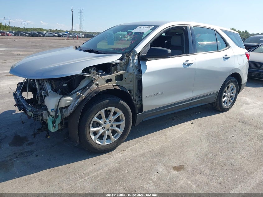 Vin: 2gnaxhev5j6145571, lot: 46681943, chevrolet equinox ls 20182