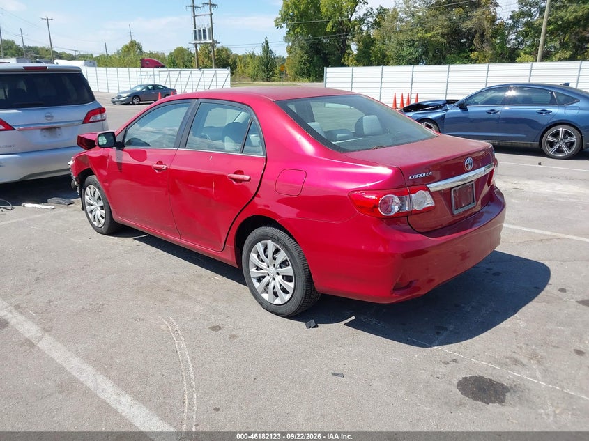 Vin: 5yfbu4ee1dp112018, lot: 46681983, toyota corolla le 20133