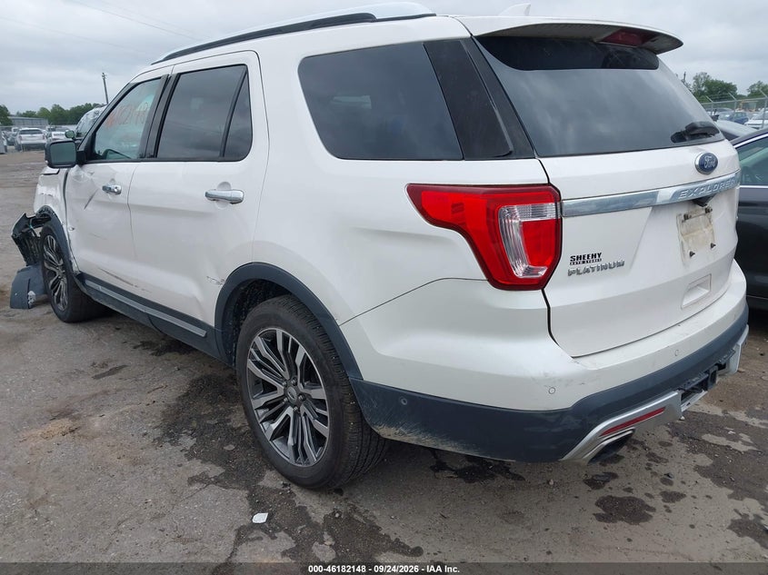 Vin: 1fm5k8ht8hgb28529, lot: 46682008, ford explorer platinum 20173