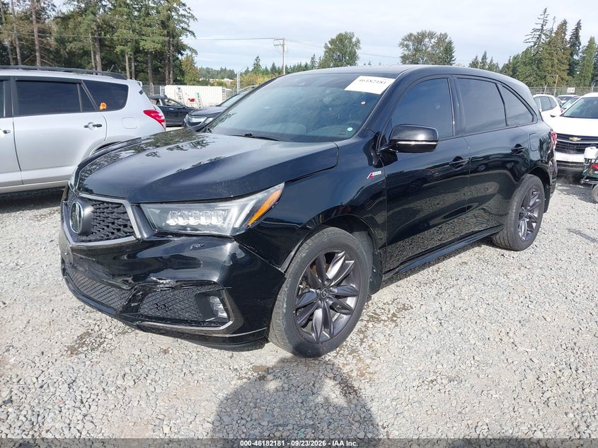 Vin: 5j8yd4h01kl011773, lot: 46682041, acura mdx tech   a-spec pkgs 20192