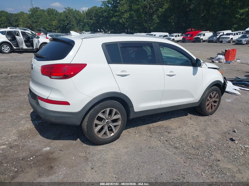 Vin: kndpb3ac4e7620979, lot: 46682043, kia sportage lx 20144