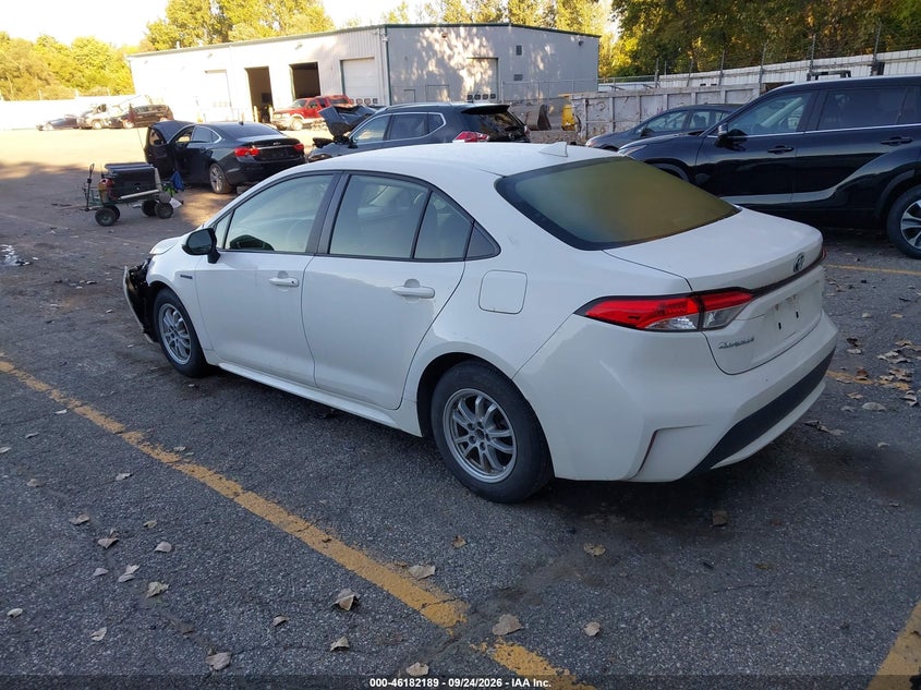 Vin: jtdeamde6mj033312, lot: 46682049, toyota corolla hybrid le 20213