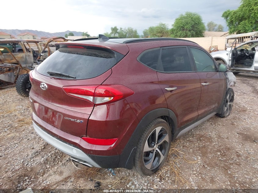 Vin: km8j33a20hu335983, lot: 46682071, hyundai tucson limited 20174