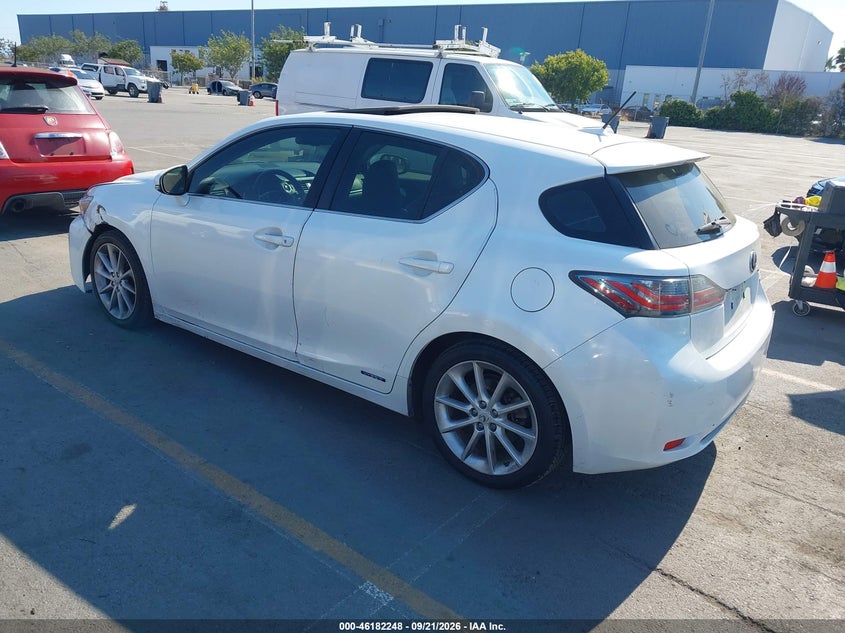 Vin: jthkd5bh2c2095035, lot: 46682108, lexus ct 200h premium 20123
