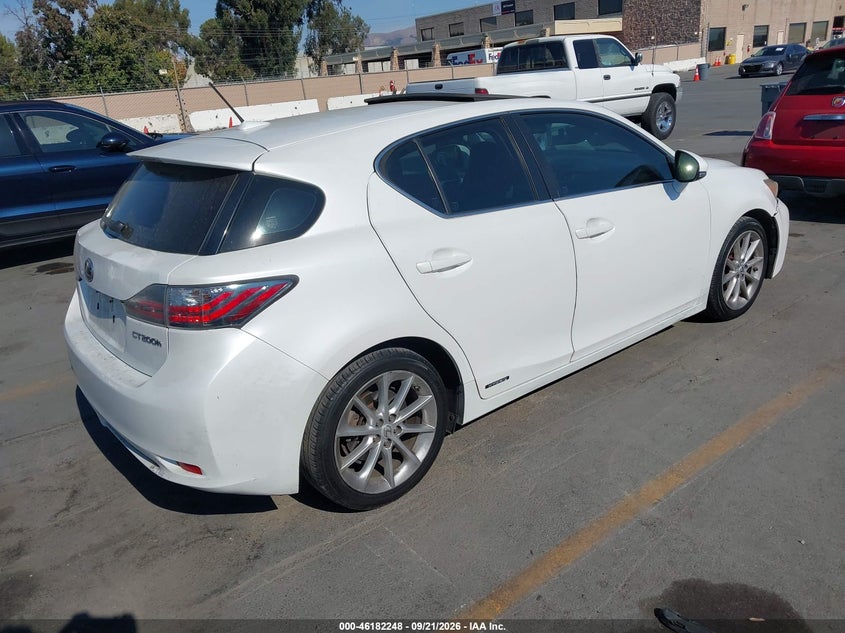 Vin: jthkd5bh2c2095035, lot: 46682108, lexus ct 200h premium 20124
