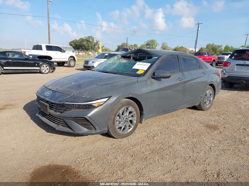 2025 Hyundai Elantra Hybrid Blue, Roof, IAAI, VIN KMHLM4DJ3SU143270 — photo 2