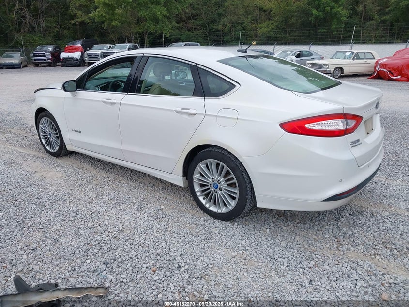 Vin: 3fa6p0lu8dr356177, lot: 46682130, ford fusion hybrid se 20133