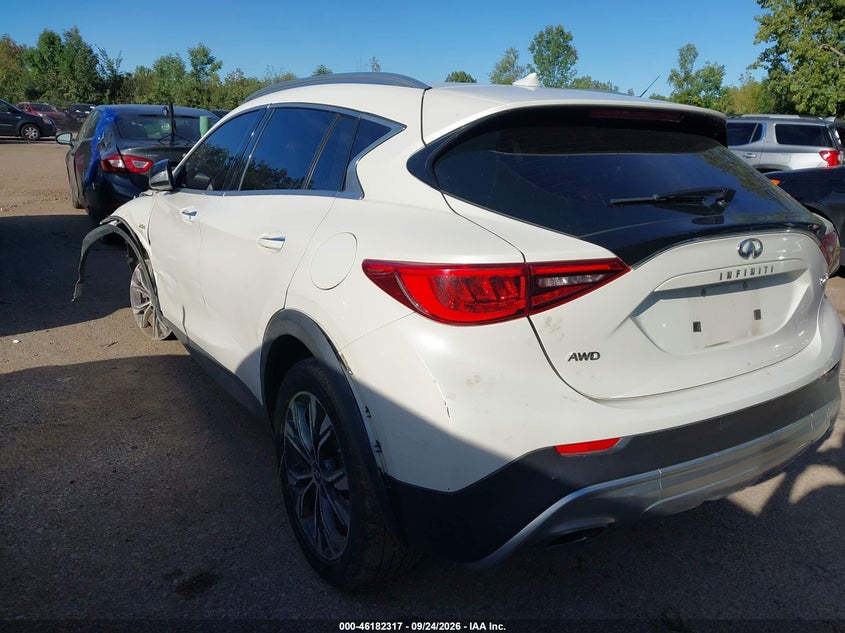 Vin: sjkch5cr7ja047855, lot: 46682177, infiniti qx30 premium 20183