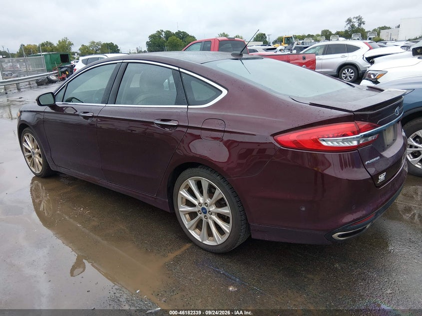 Vin: 3fa6p0k95jr165308, lot: 46682201, ford fusion platinum 20183