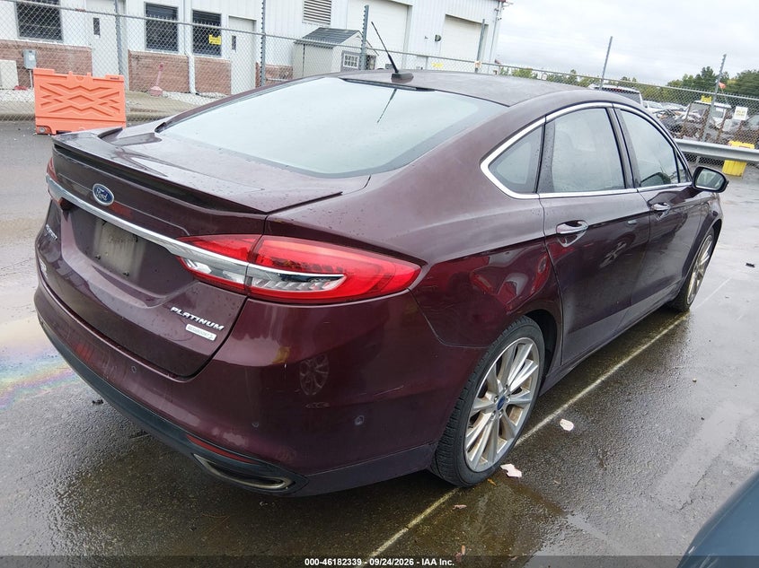 Vin: 3fa6p0k95jr165308, lot: 46682201, ford fusion platinum 20184
