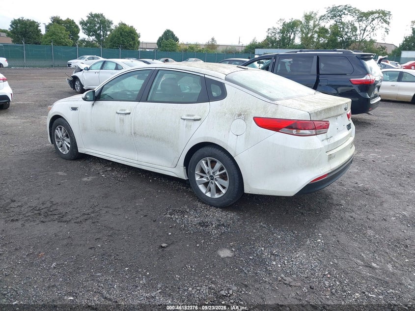 Vin: knagt4l31g5103537, lot: 46682236, kia optima lx 20163