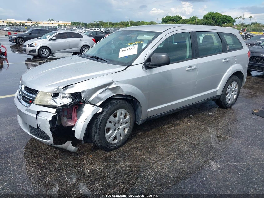 2014 Dodge Journey, Удар спереду, IAAI, VIN 3C4PDCAB6ET118620 — фото 2
