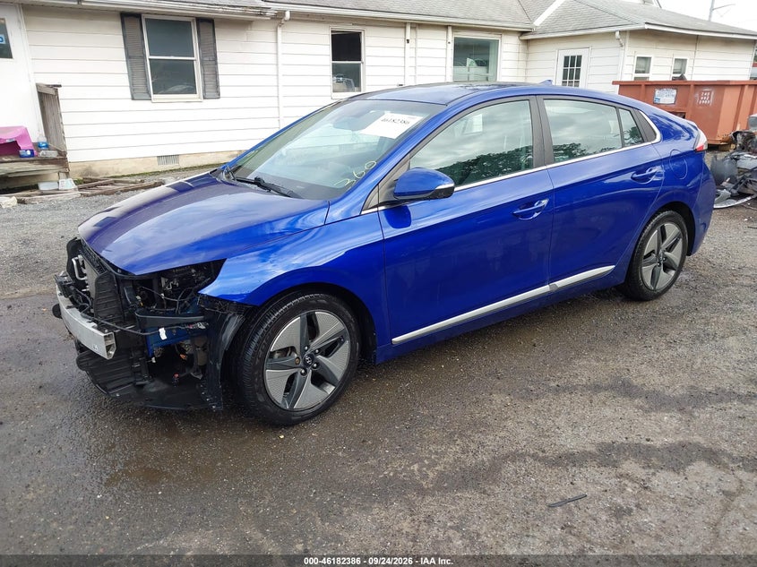 Vin: kmhc85lc5nu269521, lot: 46682246, hyundai ioniq hybrid sel 20222