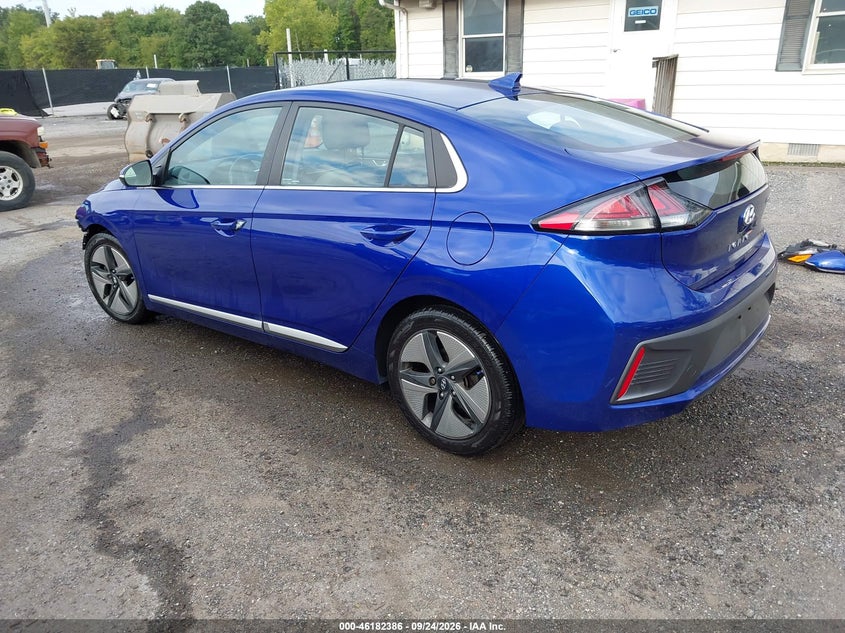 Vin: kmhc85lc5nu269521, lot: 46682246, hyundai ioniq hybrid sel 20223