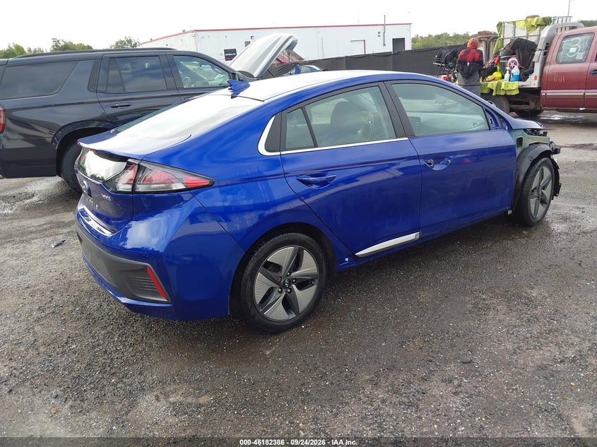 Vin: kmhc85lc5nu269521, lot: 46682246, hyundai ioniq hybrid sel 20224