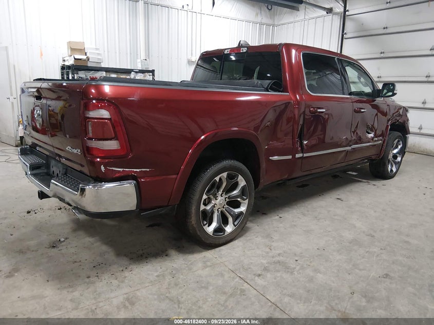 Vin: 1c6srfpt7ln320318, lot: 46682260, ram 1500 limited  4x4 6'4 box 20204