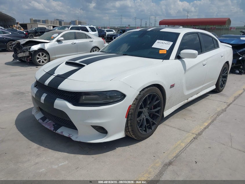 Vin: 2c3cdxej0fh770218, lot: 46682275, dodge charger srt 392 20152