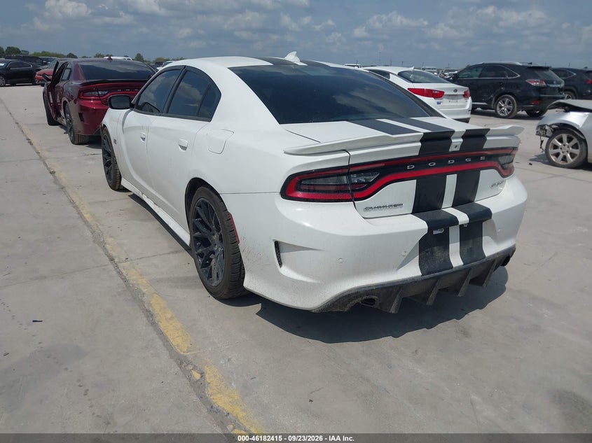 Vin: 2c3cdxej0fh770218, lot: 46682275, dodge charger srt 392 20153