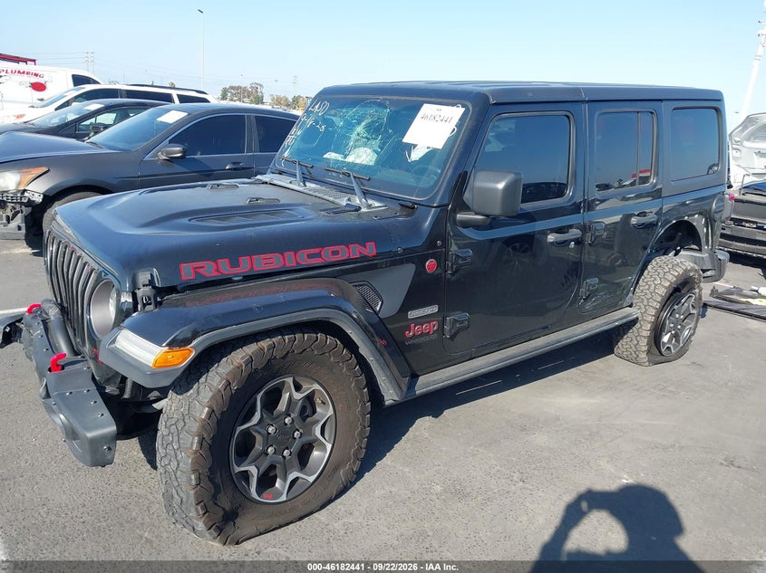 Vin: 1c4hjxfn6lw247925, lot: 46682301, jeep wrangler unlimited rubicon recon 4x4 20202