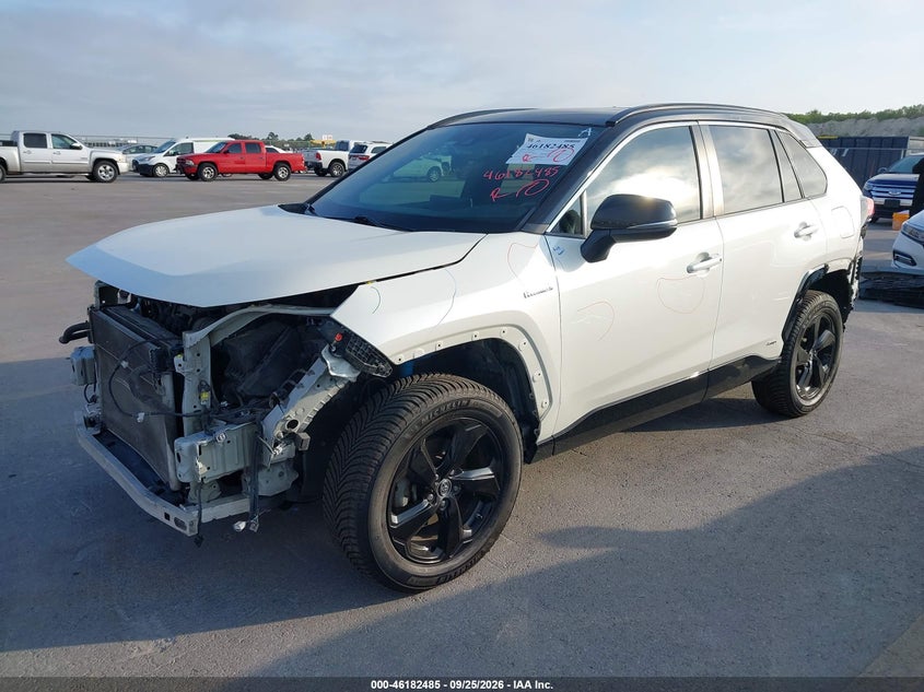 Vin: 2t3ewrfv0kw043974, lot: 46682345, toyota rav4 hybrid xse 20192