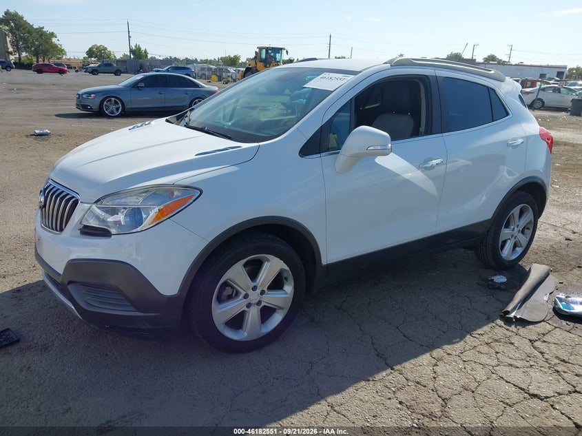 Vin: kl4cjasb2gb701727, lot: 46682411, buick encore 20162
