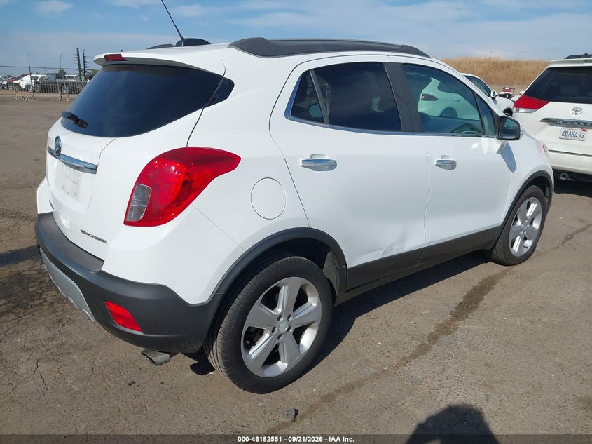 Vin: kl4cjasb2gb701727, lot: 46682411, buick encore 20164