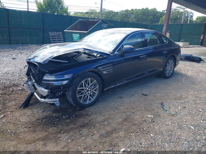 Vin: kmtga4sc1su290496, lot: 46682492, genesis g80 2.5t awd 20252