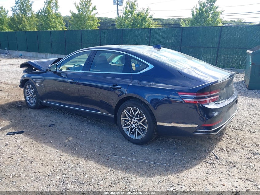 Vin: kmtga4sc1su290496, lot: 46682492, genesis g80 2.5t awd 20253